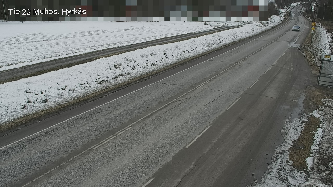 Weather Camera Image Väg 22 Muhos, Hyrkäs, Muhos, Pohjois-Pohjanmaa
