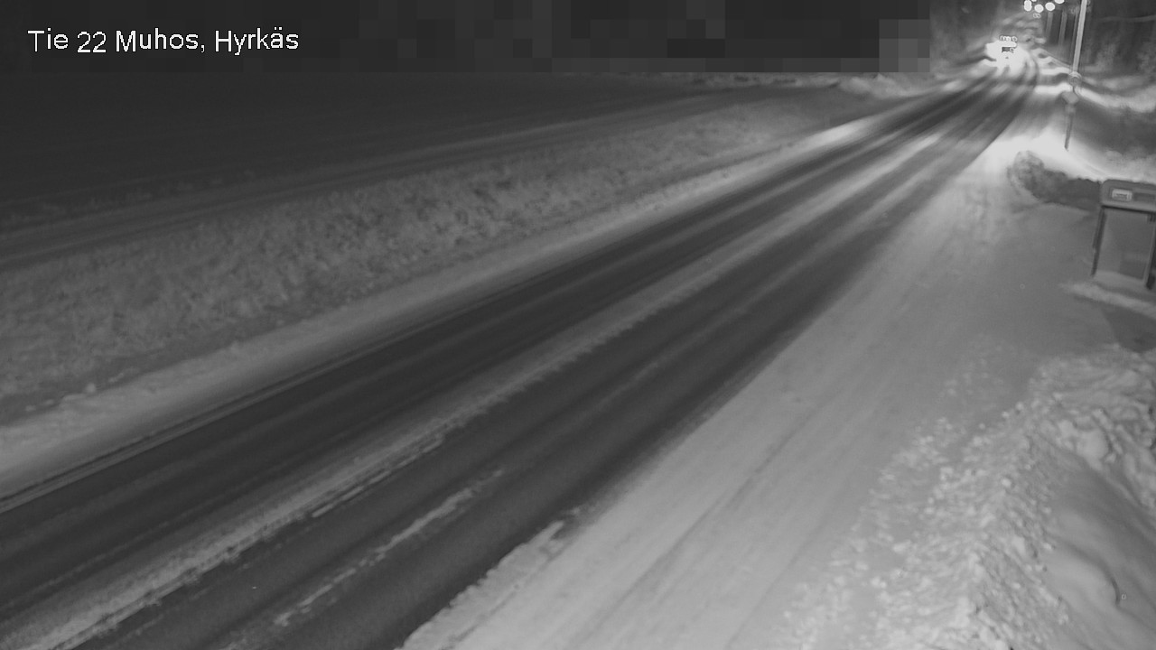 Weather Camera Image Väg 22 Muhos, Hyrkäs, Muhos, Pohjois-Pohjanmaa
