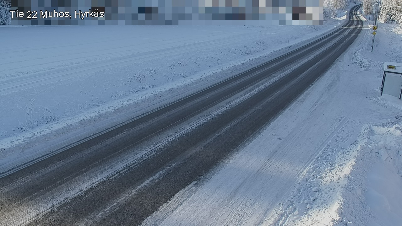 Weather Camera Image Road 22 Muhos, Hyrkäs, Muhos, Pohjois-Pohjanmaa