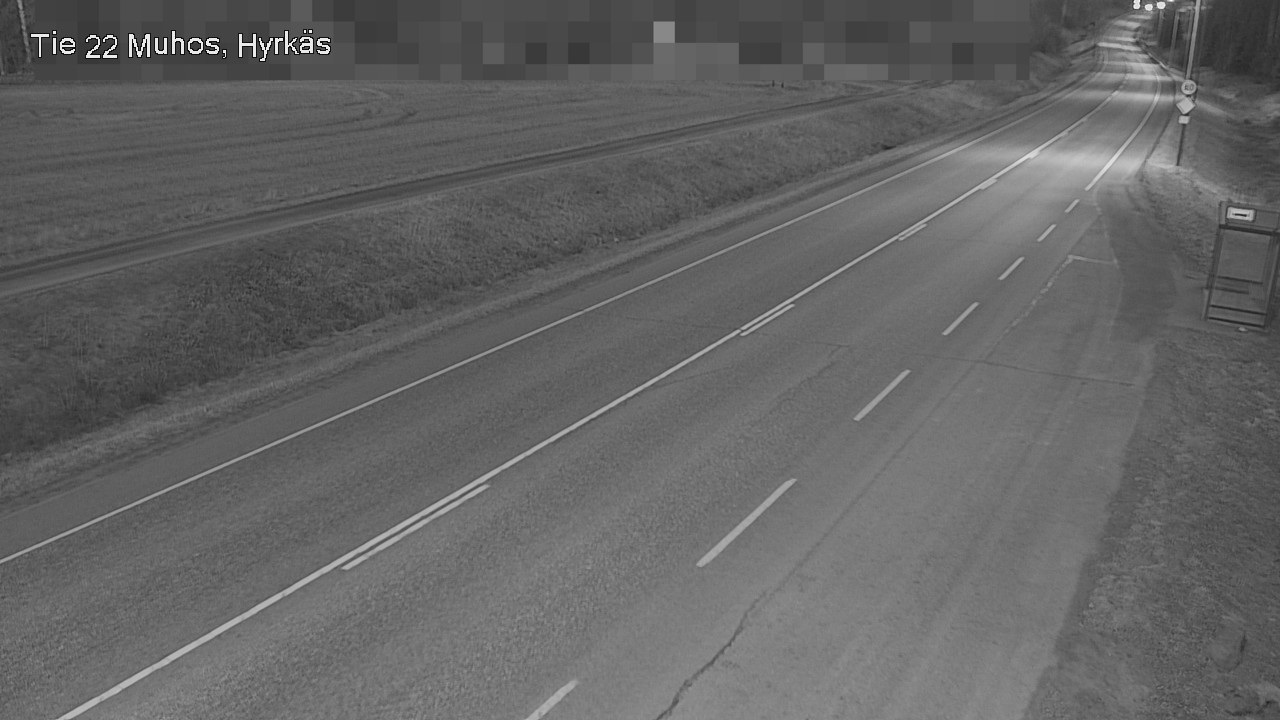 Weather Camera Image Road 22 Muhos, Hyrkäs, Muhos, Pohjois-Pohjanmaa