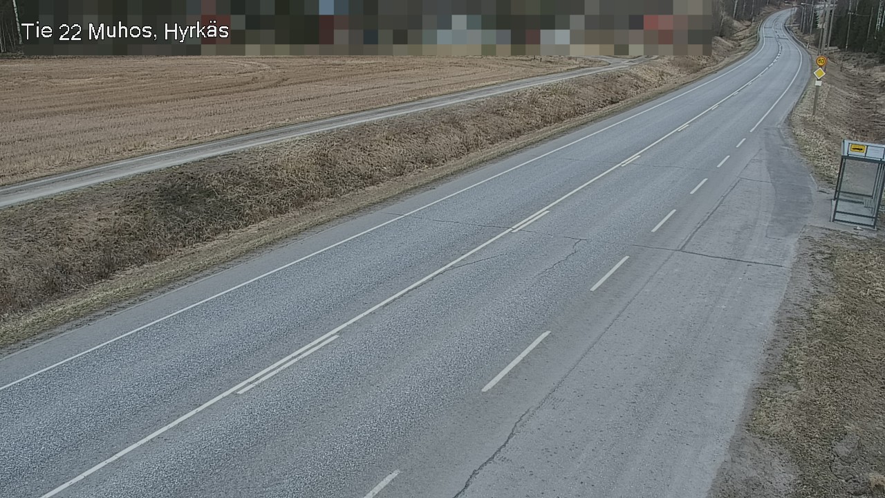 Weather Camera Image Road 22 Muhos, Hyrkäs, Muhos, Pohjois-Pohjanmaa