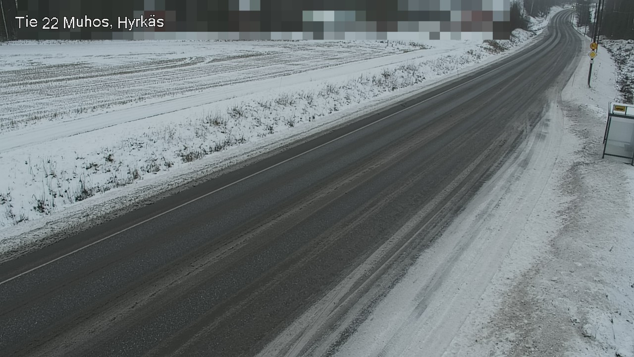 Weather Camera Image Road 22 Muhos, Hyrkäs, Muhos, Pohjois-Pohjanmaa