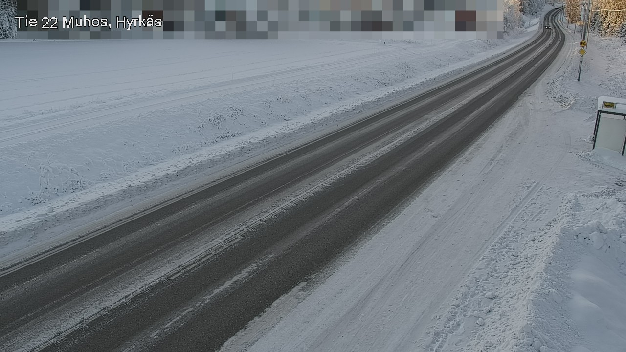 Weather Camera Image Road 22 Muhos, Hyrkäs, Muhos, Pohjois-Pohjanmaa