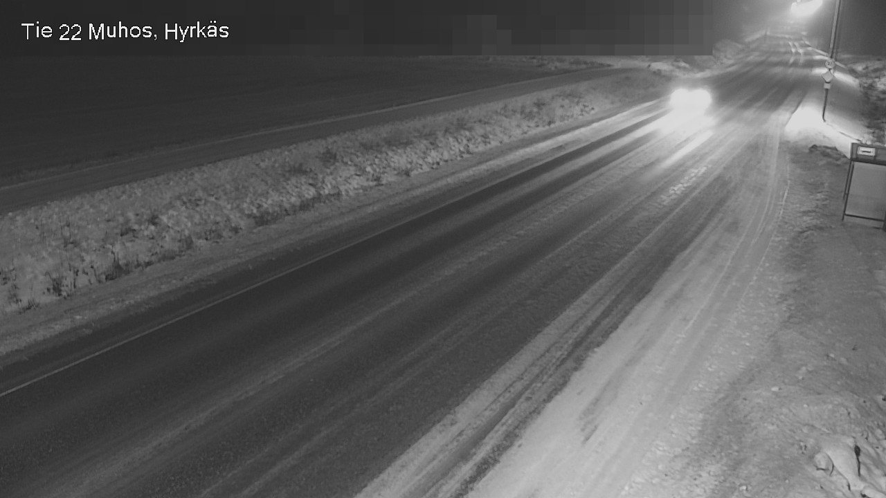 Weather Camera Image Road 22 Muhos, Hyrkäs, Muhos, Pohjois-Pohjanmaa