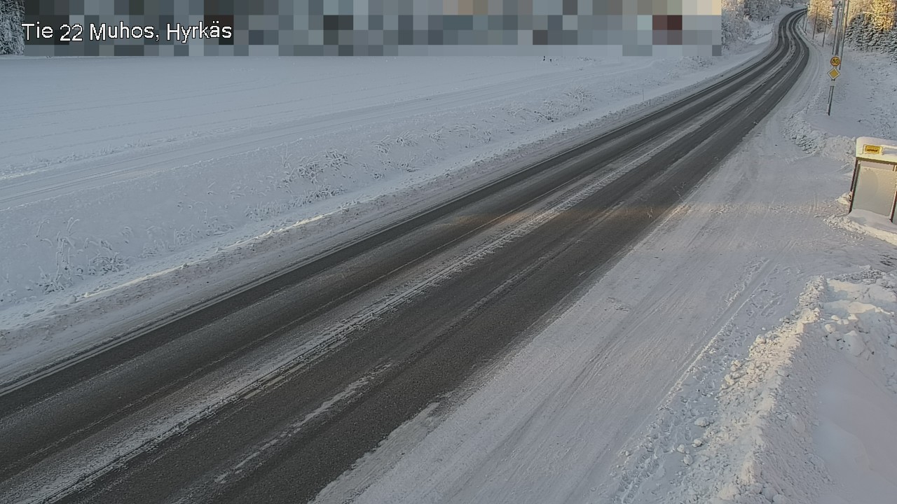 Weather Camera Image Road 22 Muhos, Hyrkäs, Muhos, Pohjois-Pohjanmaa