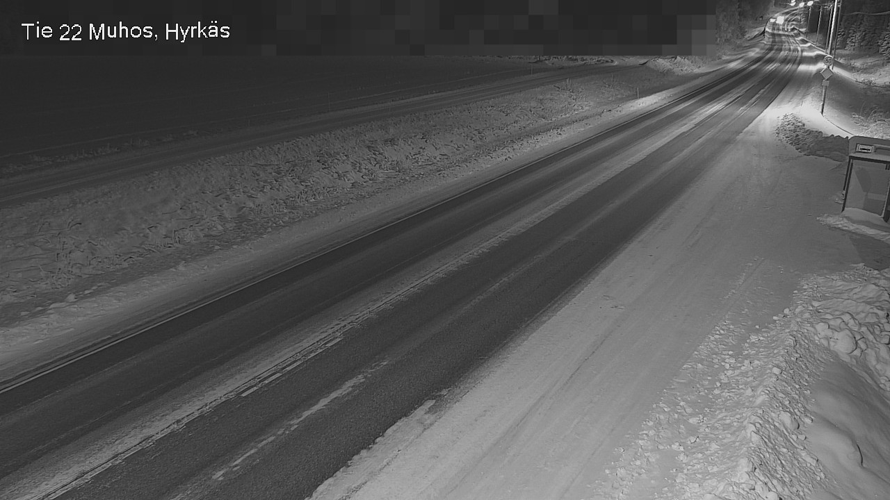 Weather Camera Image Road 22 Muhos, Hyrkäs, Muhos, Pohjois-Pohjanmaa