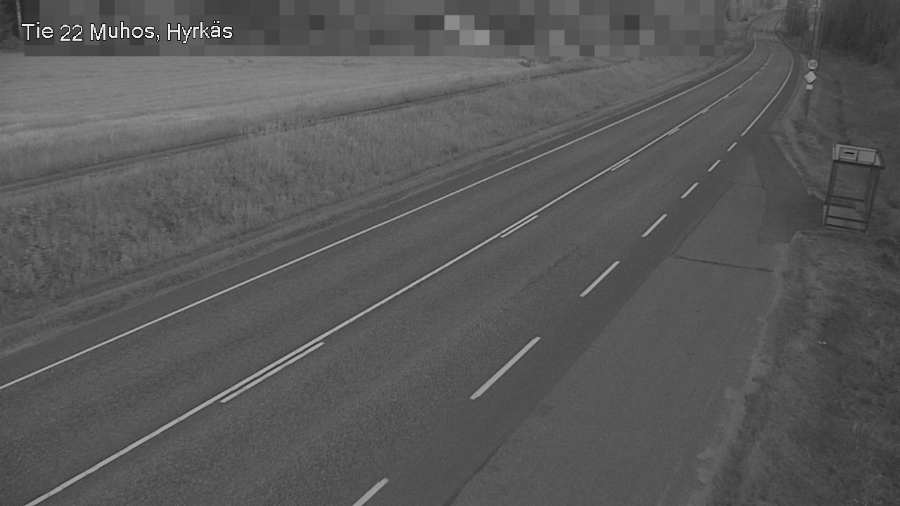 Weather Camera Image Väg 22 Muhos, Hyrkäs, Muhos, Pohjois-Pohjanmaa