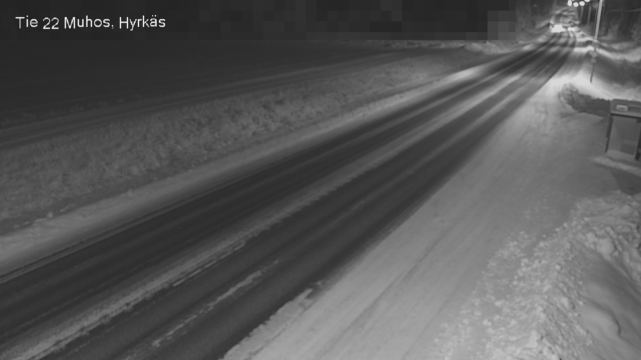 Weather Camera Image Väg 22 Muhos, Hyrkäs, Muhos, Pohjois-Pohjanmaa