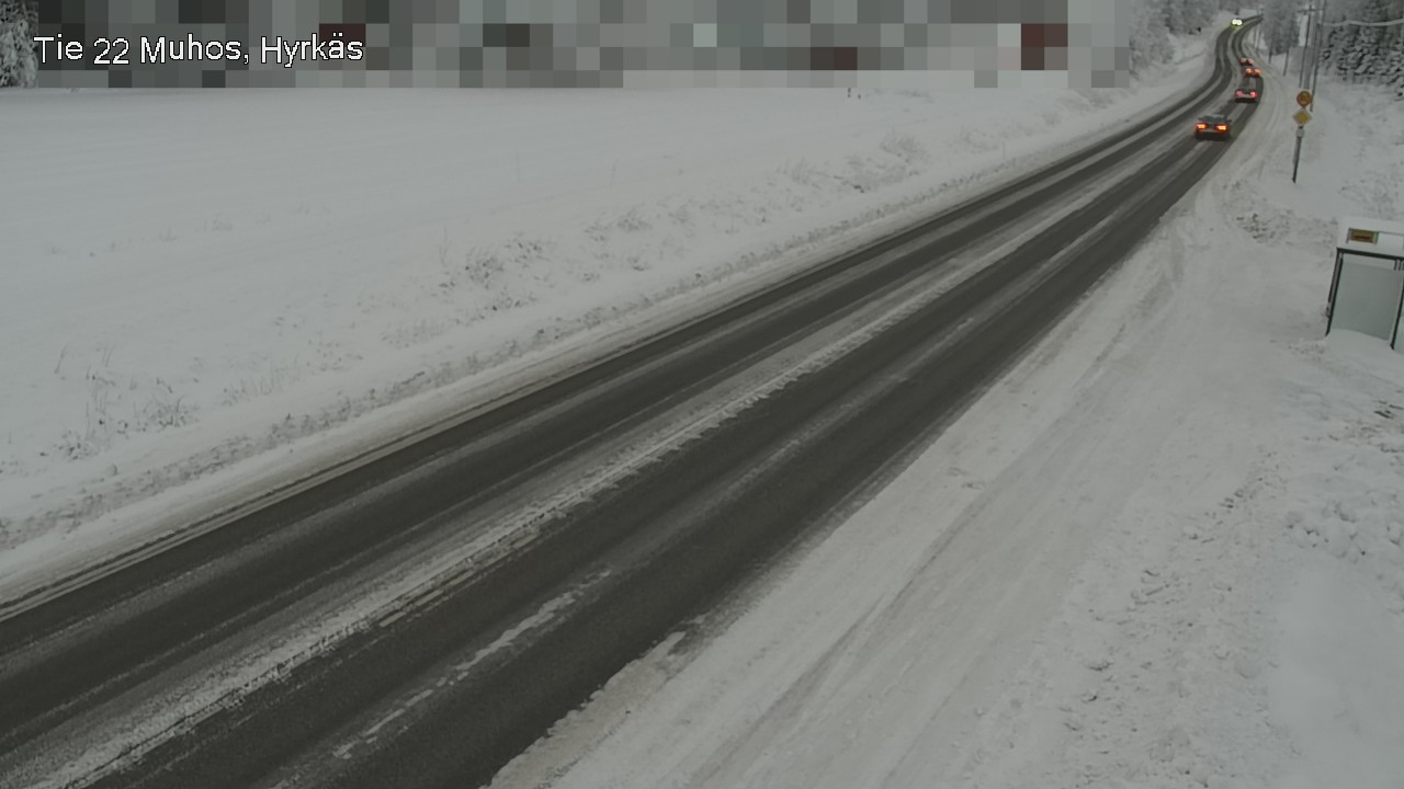 Weather Camera Image Väg 22 Muhos, Hyrkäs, Muhos, Pohjois-Pohjanmaa