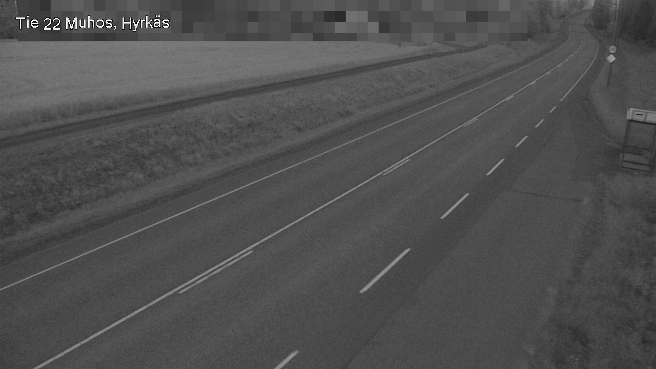 Weather Camera Image Road 22 Muhos, Hyrkäs, Muhos, Pohjois-Pohjanmaa