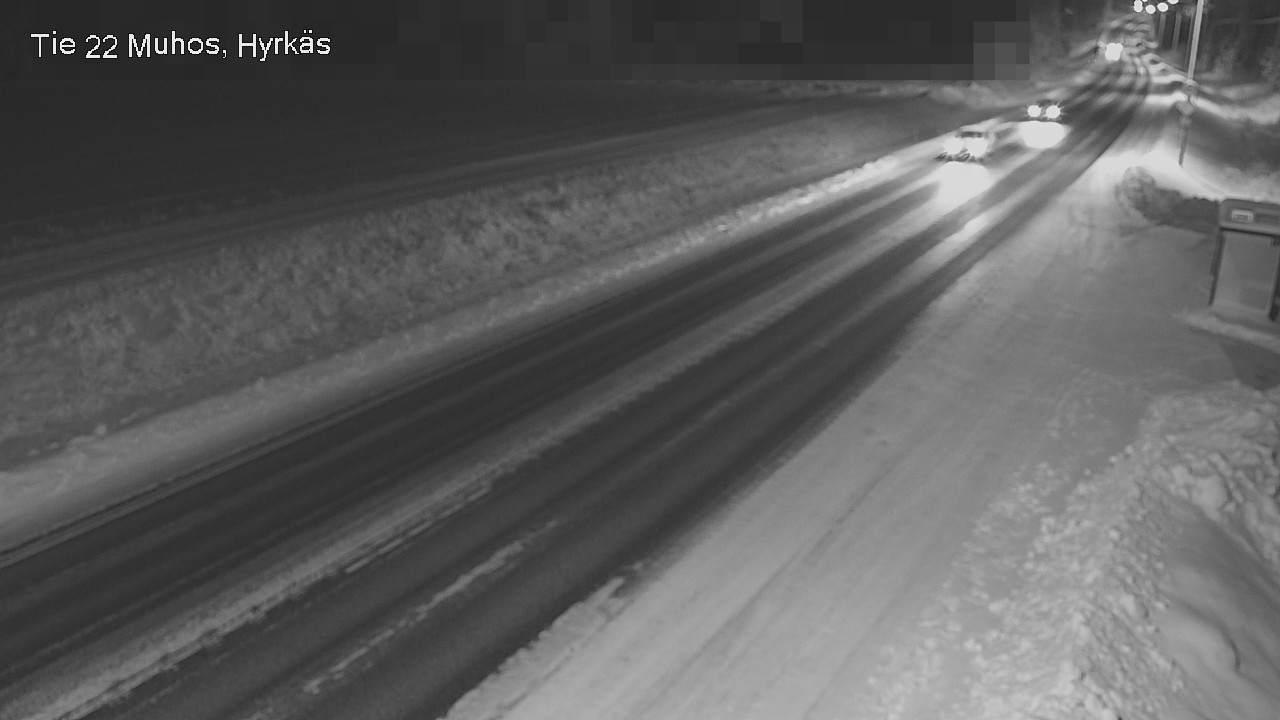 Weather Camera Image Väg 22 Muhos, Hyrkäs, Muhos, Pohjois-Pohjanmaa