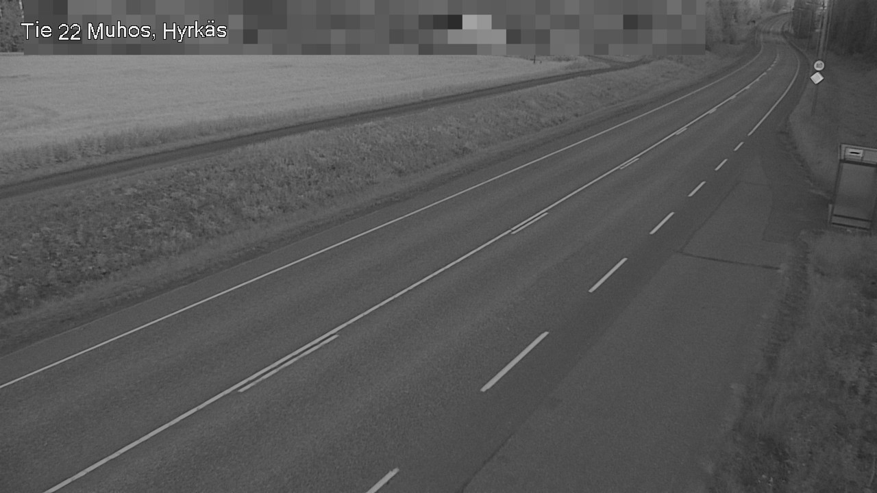 Weather Camera Image Road 22 Muhos, Hyrkäs, Muhos, Pohjois-Pohjanmaa