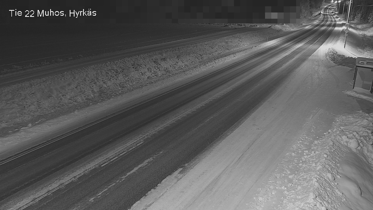 Weather Camera Image Road 22 Muhos, Hyrkäs, Muhos, Pohjois-Pohjanmaa