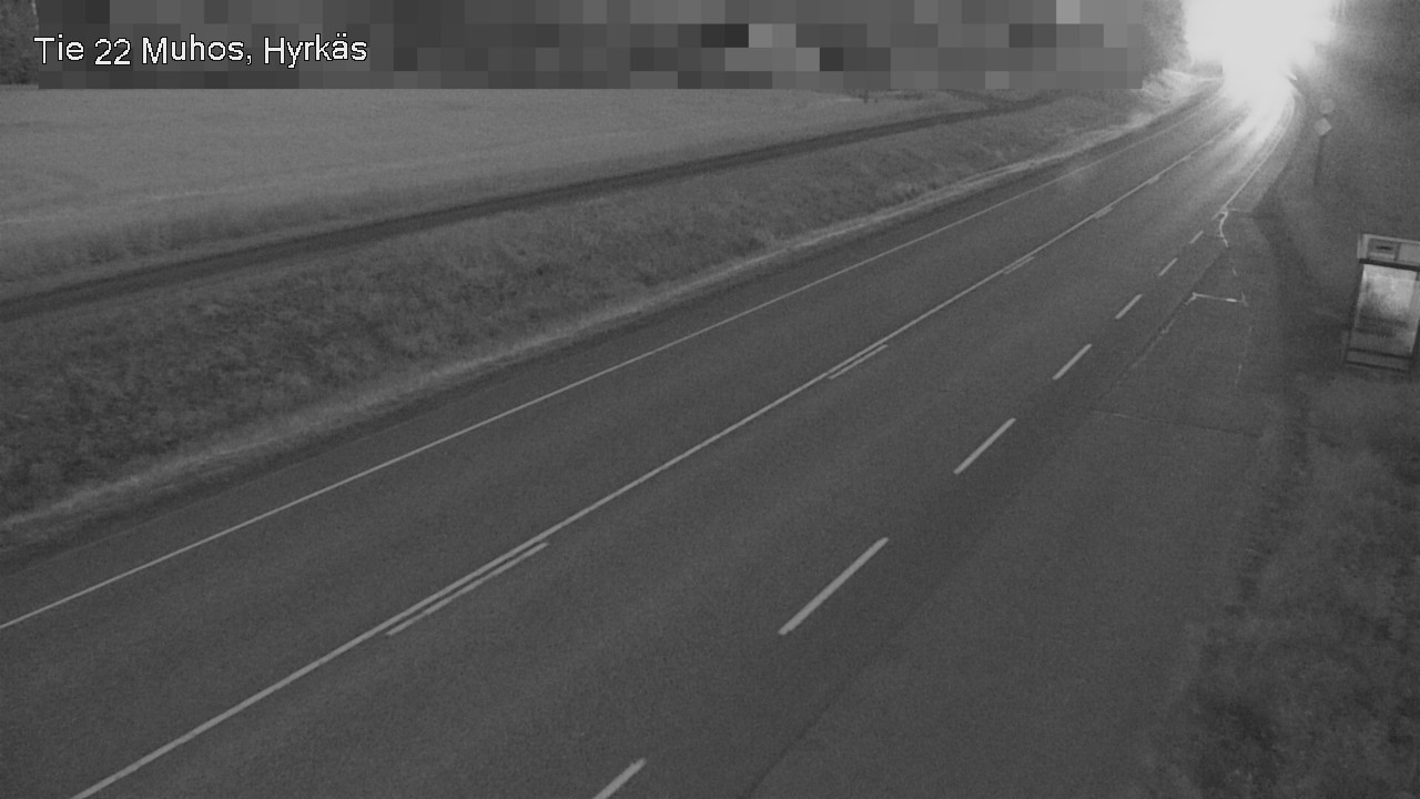 Weather Camera Image Road 22 Muhos, Hyrkäs, Muhos, Pohjois-Pohjanmaa
