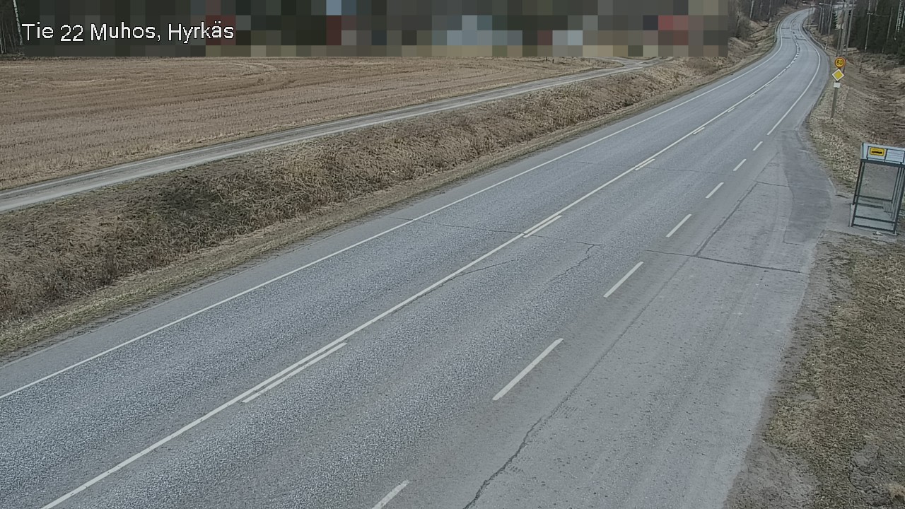 Weather Camera Image Road 22 Muhos, Hyrkäs, Muhos, Pohjois-Pohjanmaa