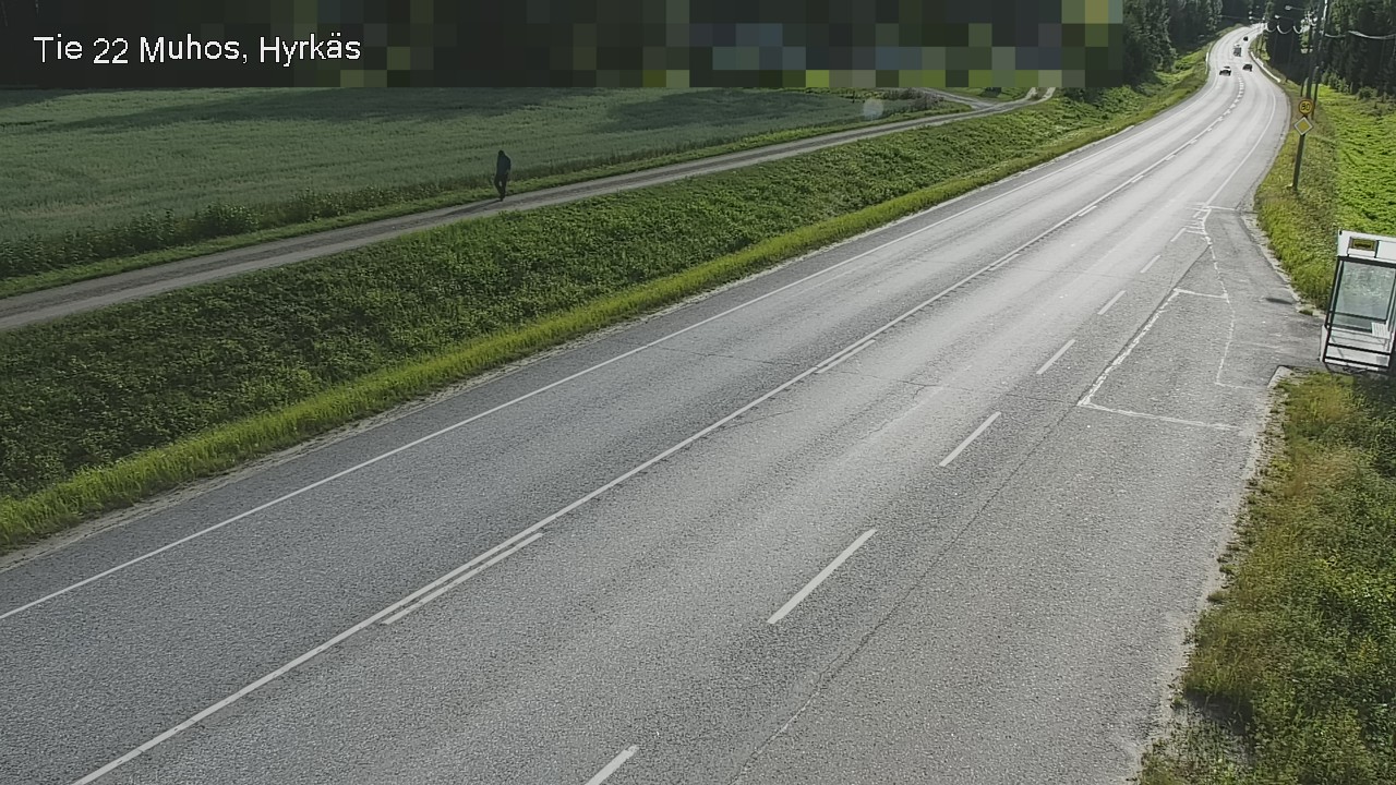 Weather Camera Image Road 22 Muhos, Hyrkäs, Muhos, Pohjois-Pohjanmaa