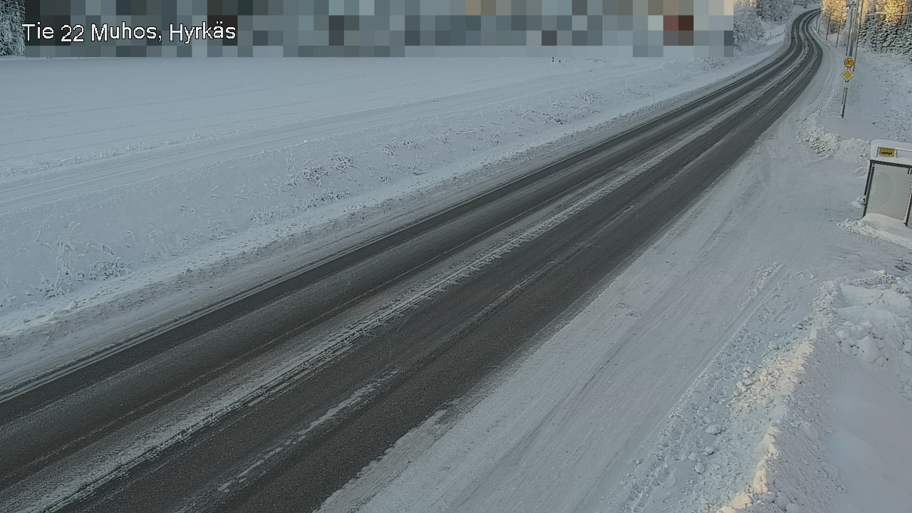 Weather Camera Image Road 22 Muhos, Hyrkäs, Muhos, Pohjois-Pohjanmaa