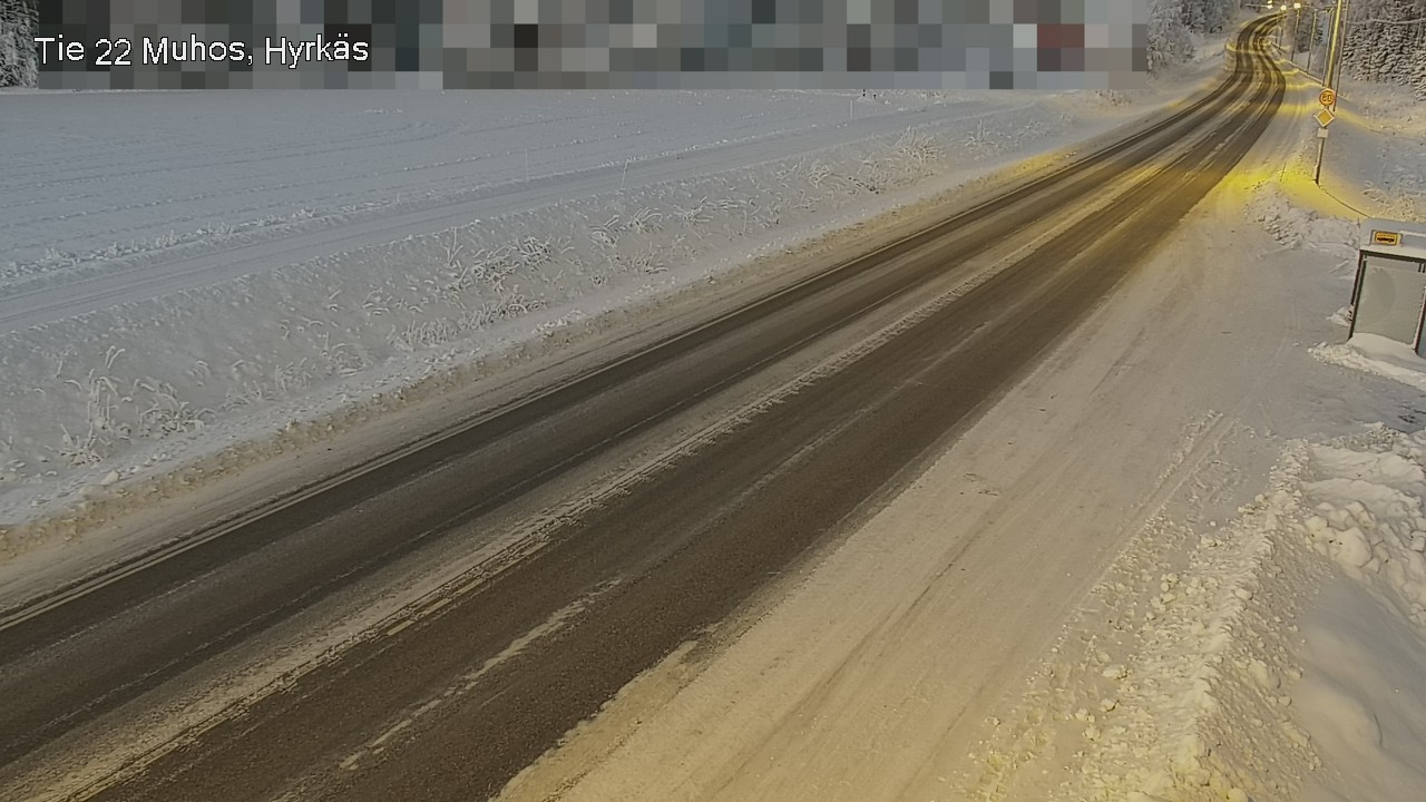 Weather Camera Image Road 22 Muhos, Hyrkäs, Muhos, Pohjois-Pohjanmaa