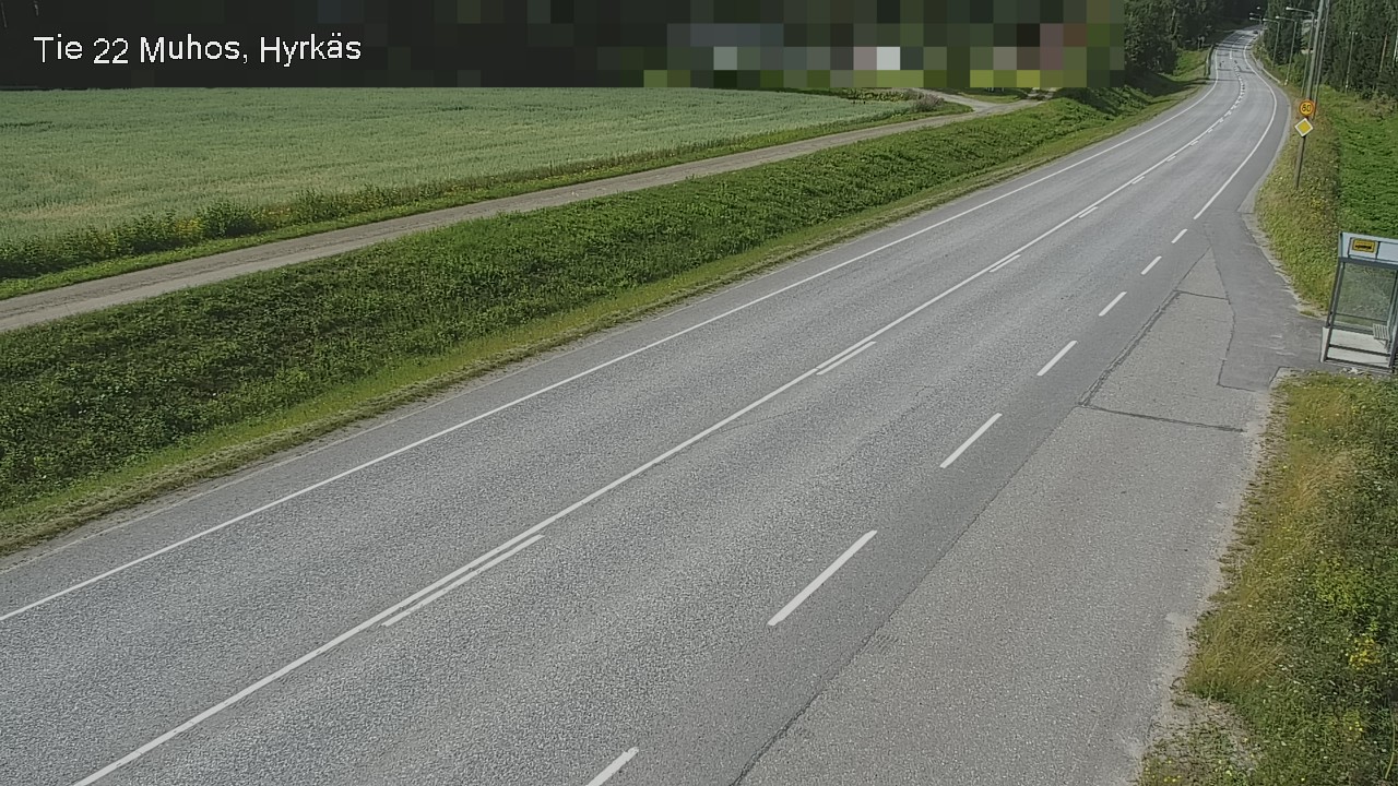 Kelikamerat Kuva Tie 22 Muhos, Hyrkäs, Muhos, Pohjois-Pohjanmaa