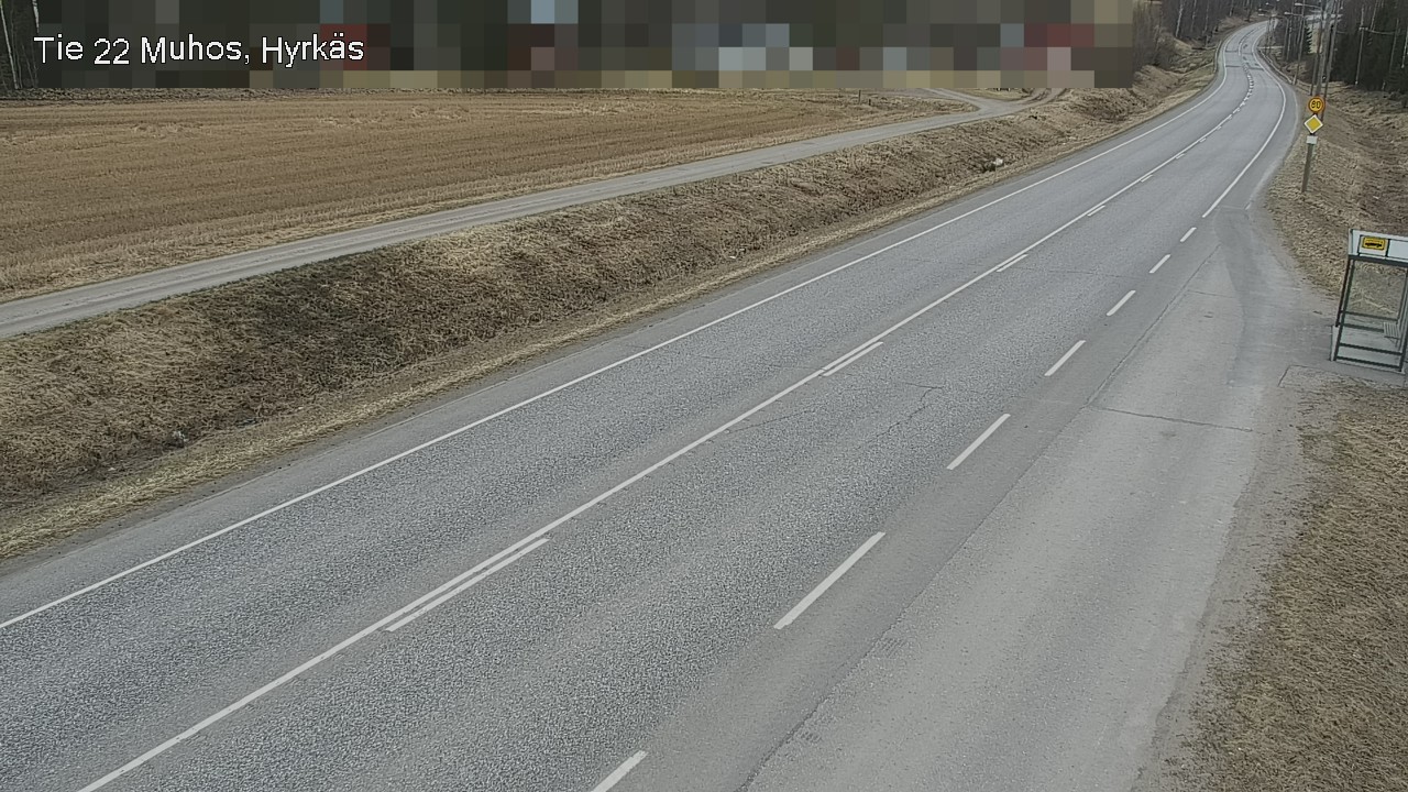 Weather Camera Image Road 22 Muhos, Hyrkäs, Muhos, Pohjois-Pohjanmaa