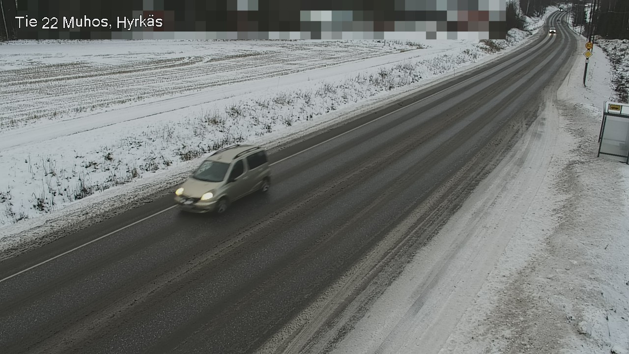 Weather Camera Image Väg 22 Muhos, Hyrkäs, Muhos, Pohjois-Pohjanmaa