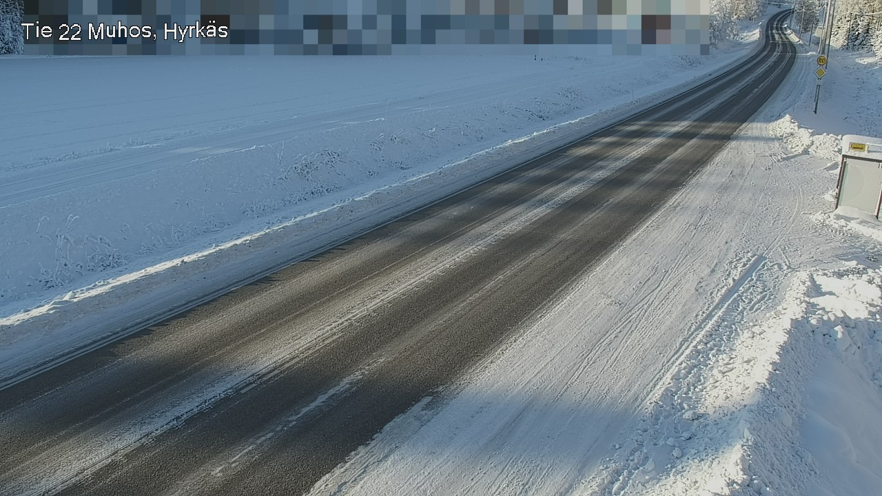 Weather Camera Image Road 22 Muhos, Hyrkäs, Muhos, Pohjois-Pohjanmaa