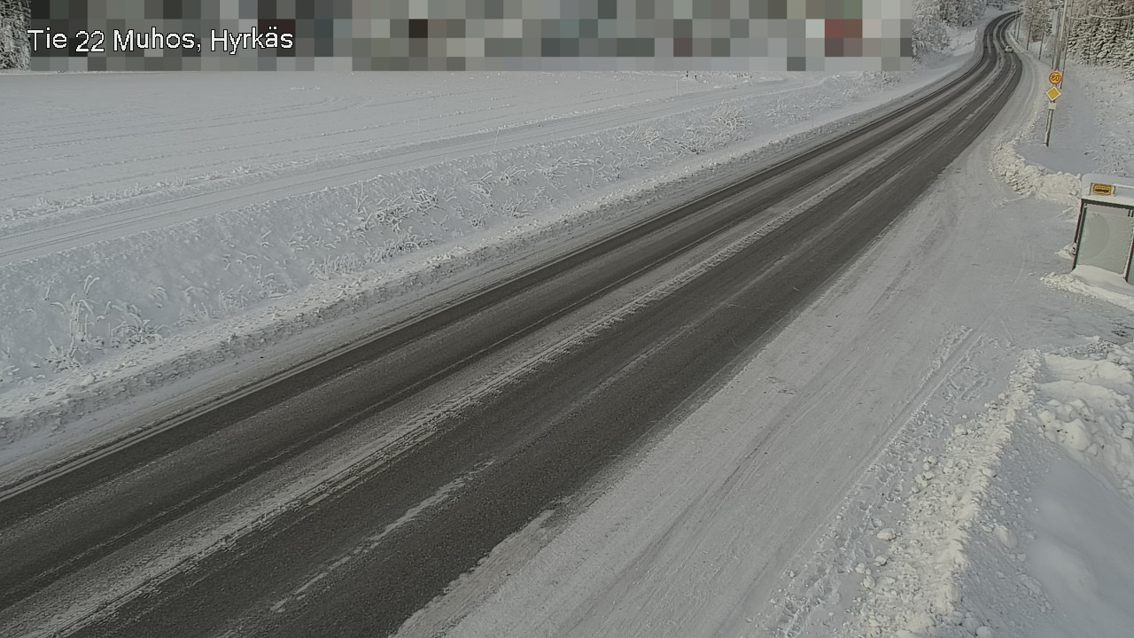 Weather Camera Image Road 22 Muhos, Hyrkäs, Muhos, Pohjois-Pohjanmaa