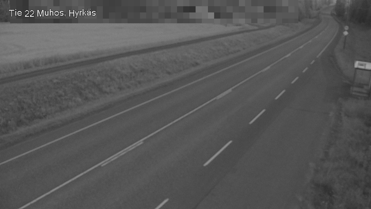Weather Camera Image Road 22 Muhos, Hyrkäs, Muhos, Pohjois-Pohjanmaa