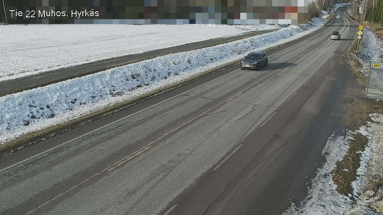 Weather Camera Image Road 22 Muhos, Hyrkäs, Muhos, Pohjois-Pohjanmaa