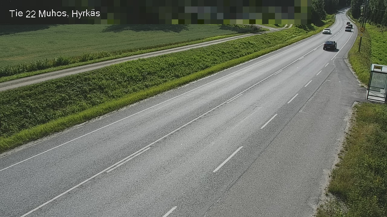 Weather Camera Image Road 22 Muhos, Hyrkäs, Muhos, Pohjois-Pohjanmaa