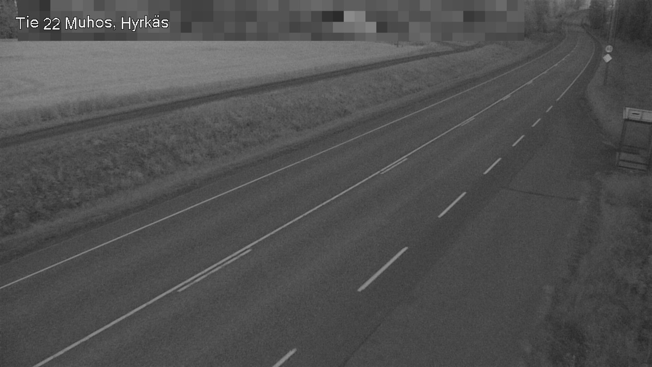 Weather Camera Image Road 22 Muhos, Hyrkäs, Muhos, Pohjois-Pohjanmaa