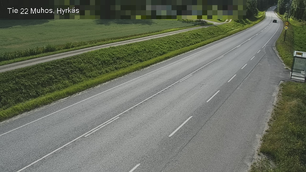 Weather Camera Image Road 22 Muhos, Hyrkäs, Muhos, Pohjois-Pohjanmaa