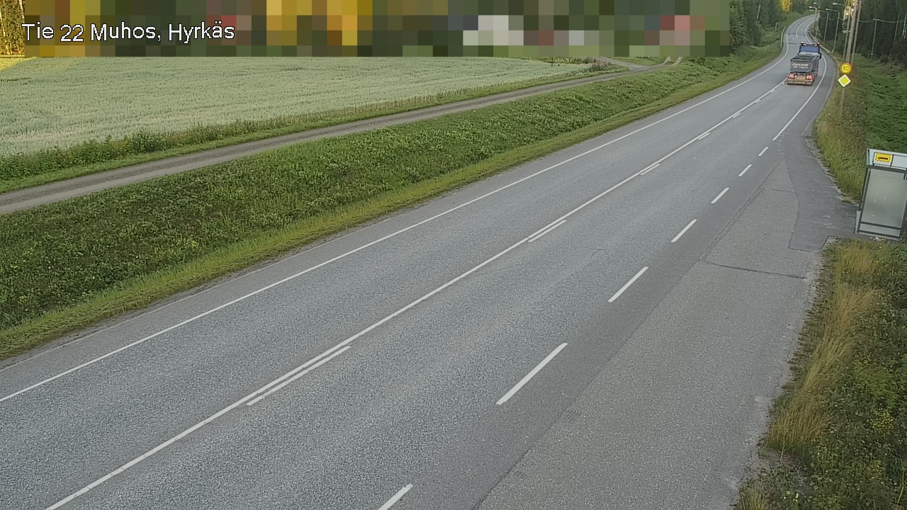 Weather Camera Image Road 22 Muhos, Hyrkäs, Muhos, Pohjois-Pohjanmaa