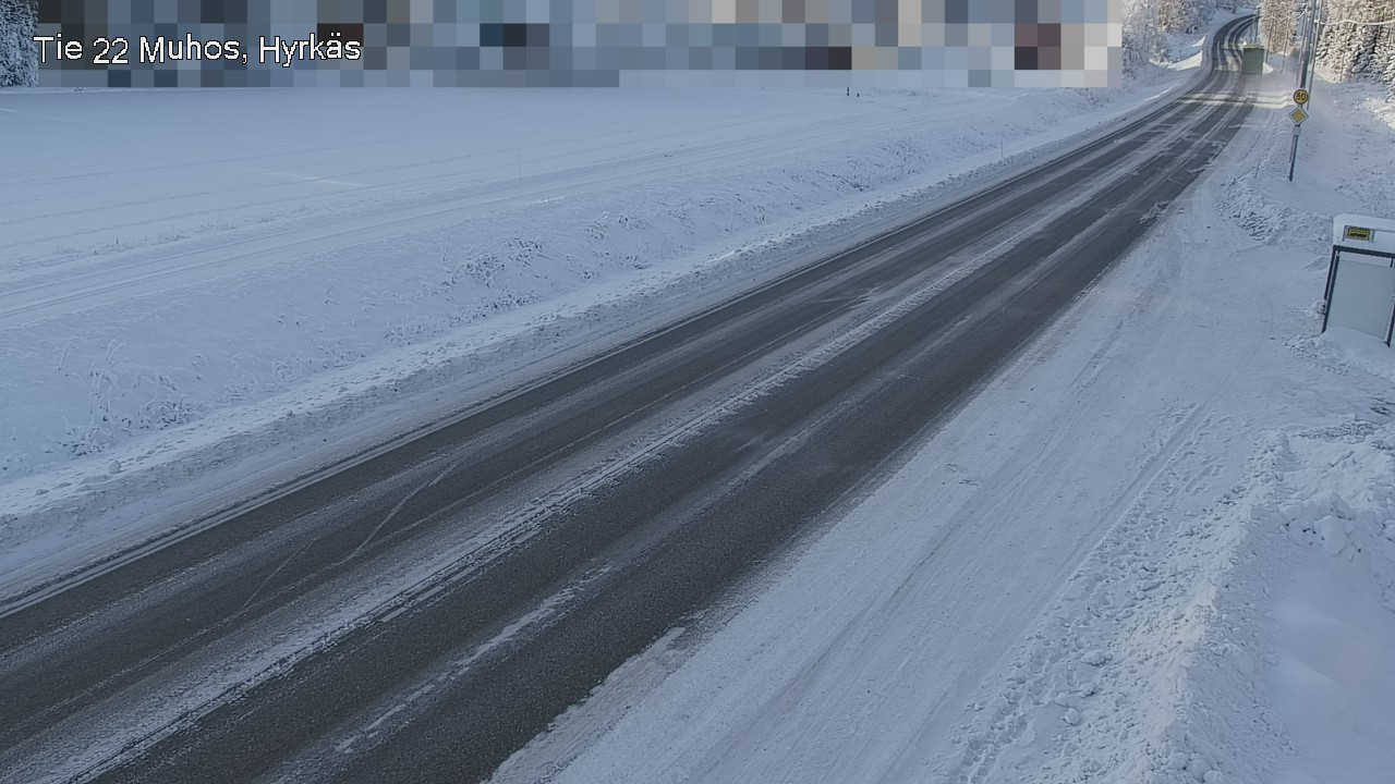 Weather Camera Image Road 22 Muhos, Hyrkäs, Muhos, Pohjois-Pohjanmaa