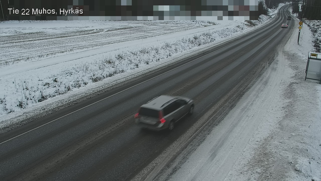 Weather Camera Image Väg 22 Muhos, Hyrkäs, Muhos, Pohjois-Pohjanmaa