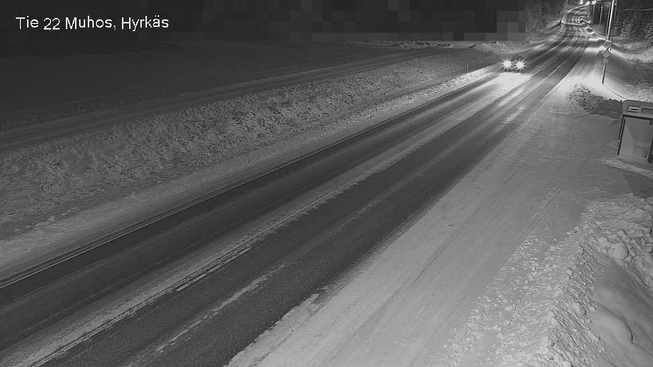 Weather Camera Image Road 22 Muhos, Hyrkäs, Muhos, Pohjois-Pohjanmaa