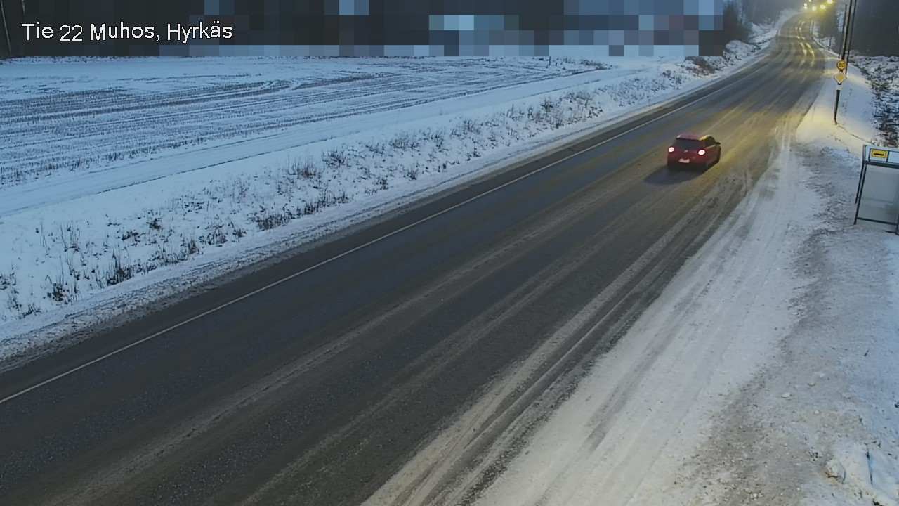 Weather Camera Image Road 22 Muhos, Hyrkäs, Muhos, Pohjois-Pohjanmaa