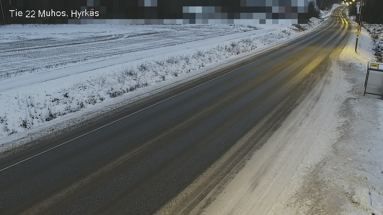 Weather Camera Image Road 22 Muhos, Hyrkäs, Muhos, Pohjois-Pohjanmaa