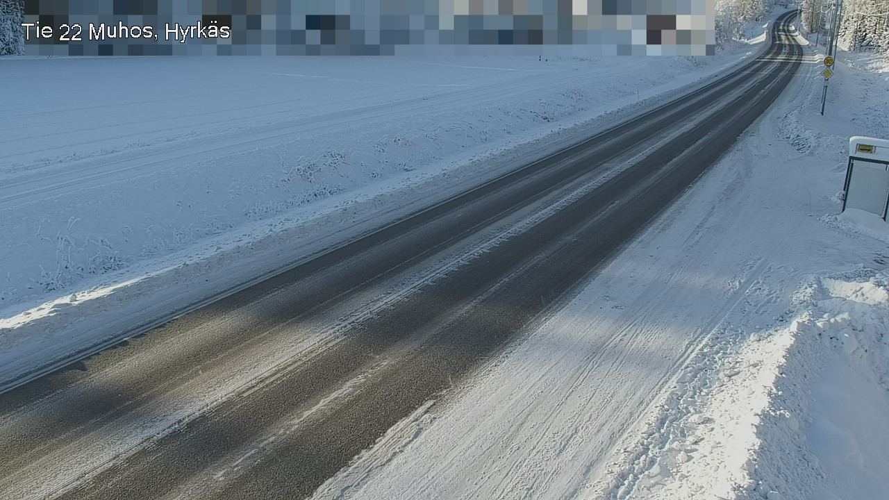 Weather Camera Image Road 22 Muhos, Hyrkäs, Muhos, Pohjois-Pohjanmaa
