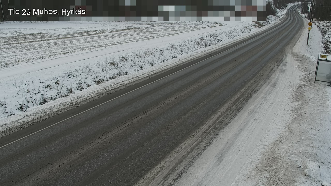 Weather Camera Image Road 22 Muhos, Hyrkäs, Muhos, Pohjois-Pohjanmaa