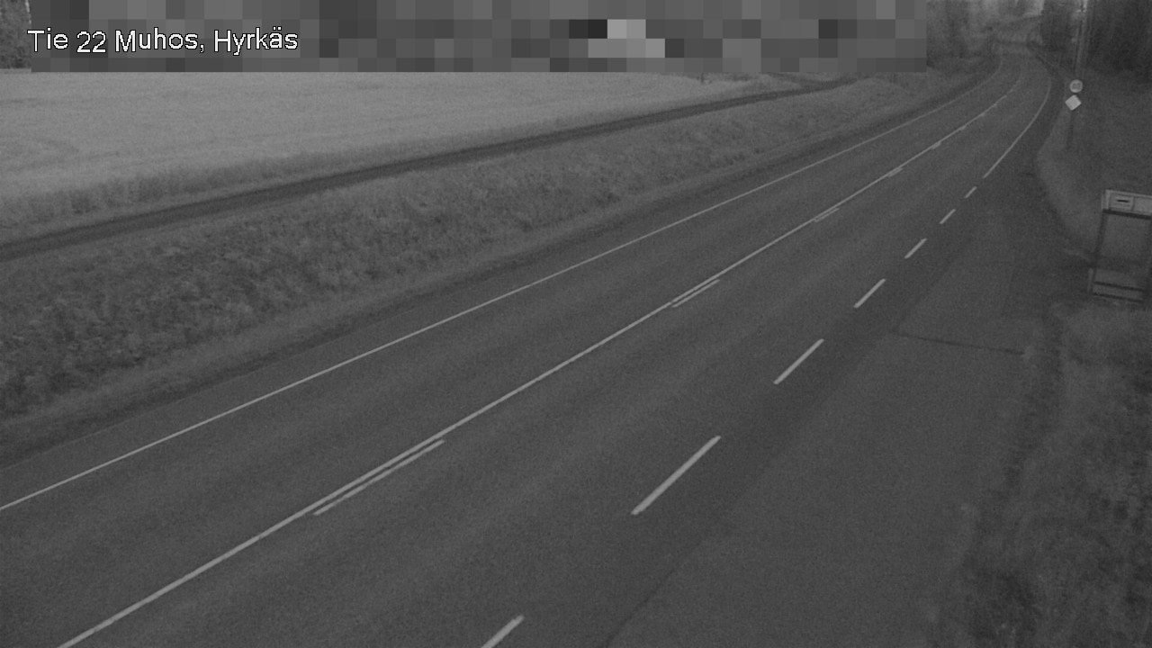 Weather Camera Image Road 22 Muhos, Hyrkäs, Muhos, Pohjois-Pohjanmaa