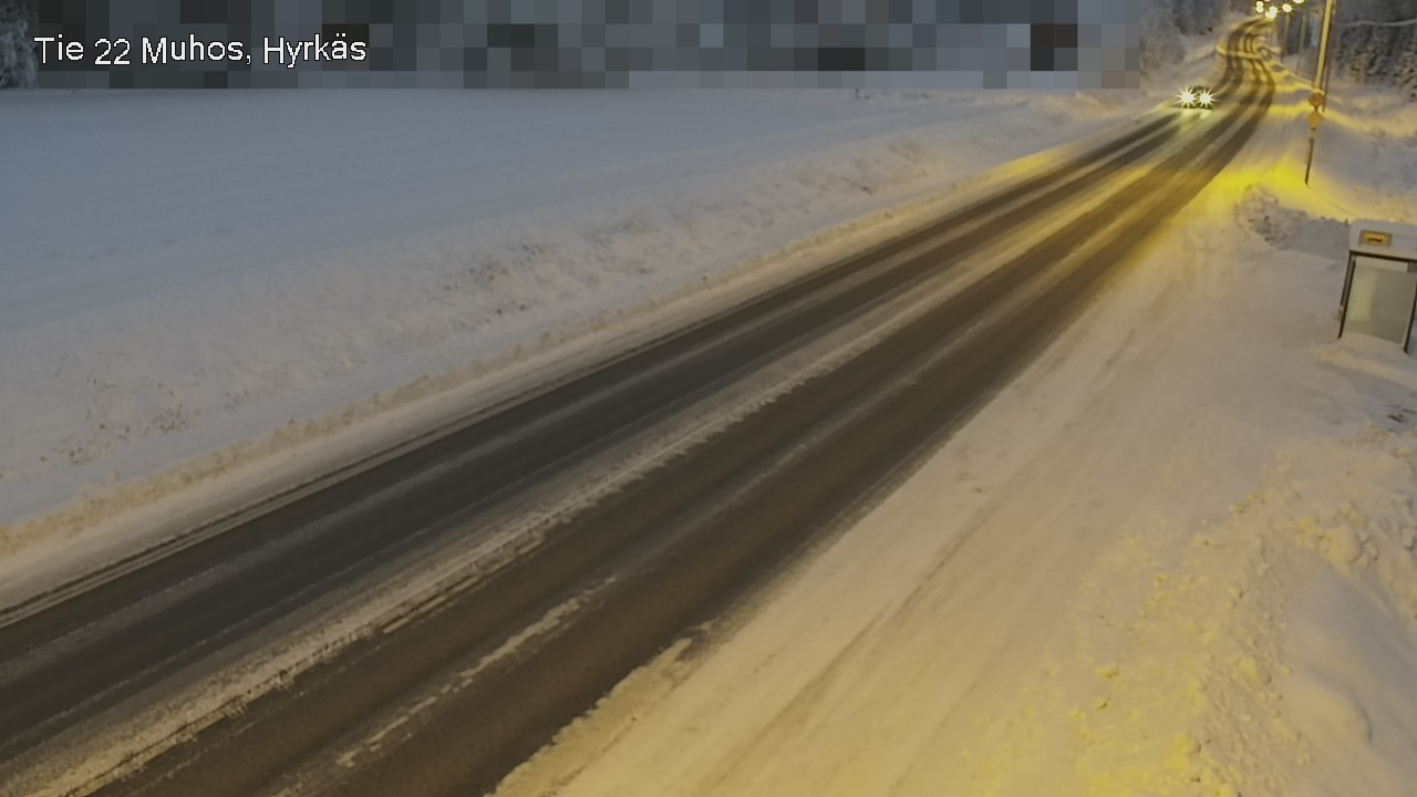 Weather Camera Image Väg 22 Muhos, Hyrkäs, Muhos, Pohjois-Pohjanmaa