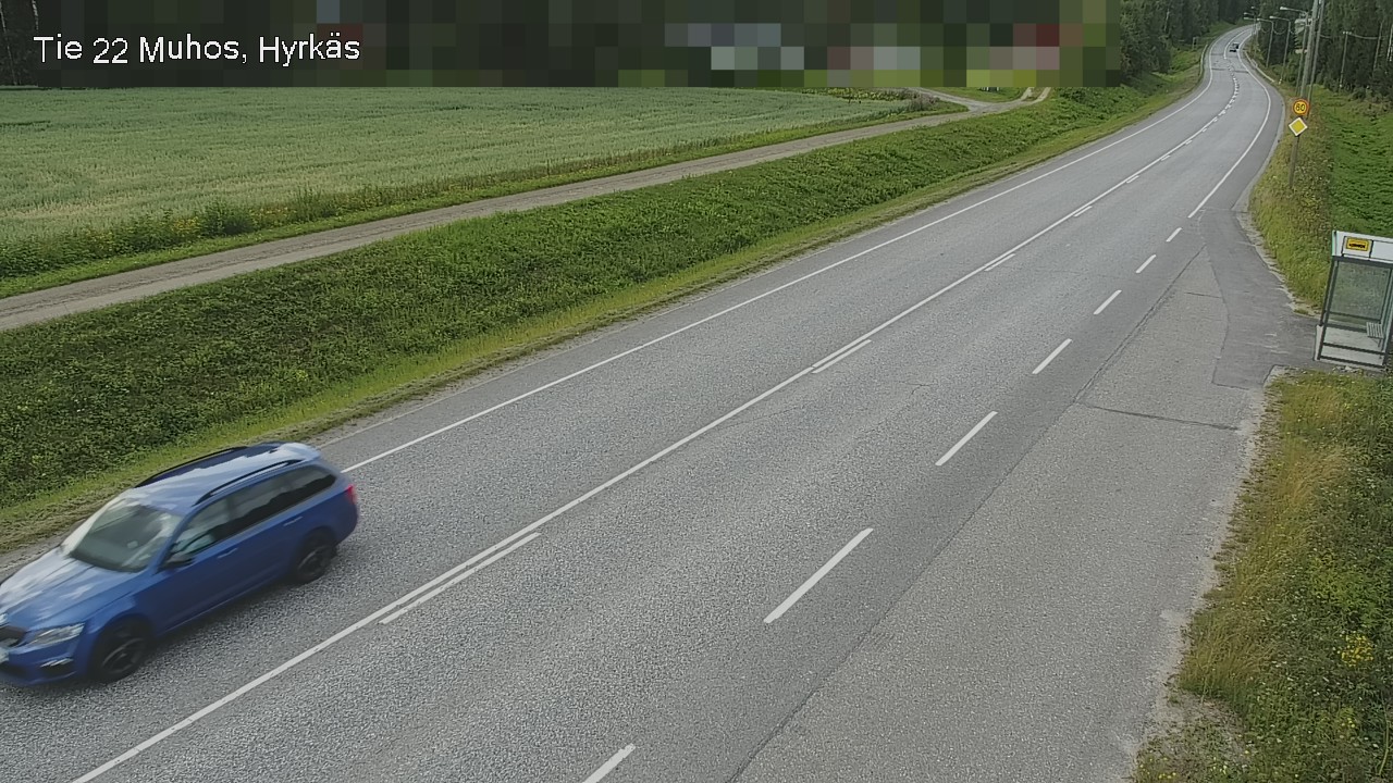 Kelikamerat Kuva Tie 22 Muhos, Hyrkäs, Muhos, Pohjois-Pohjanmaa