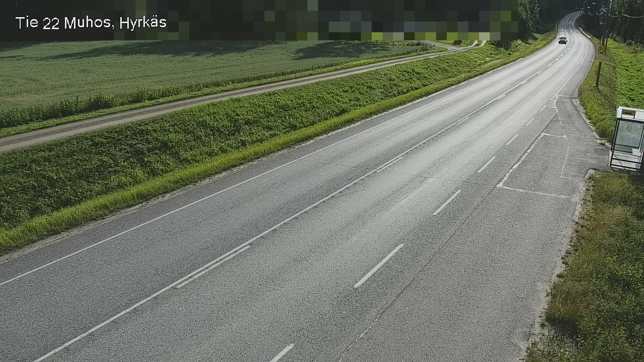Weather Camera Image Road 22 Muhos, Hyrkäs, Muhos, Pohjois-Pohjanmaa