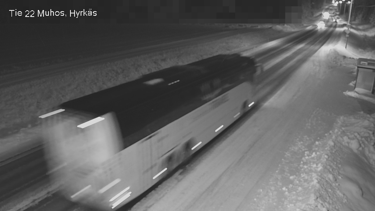 Weather Camera Image Väg 22 Muhos, Hyrkäs, Muhos, Pohjois-Pohjanmaa