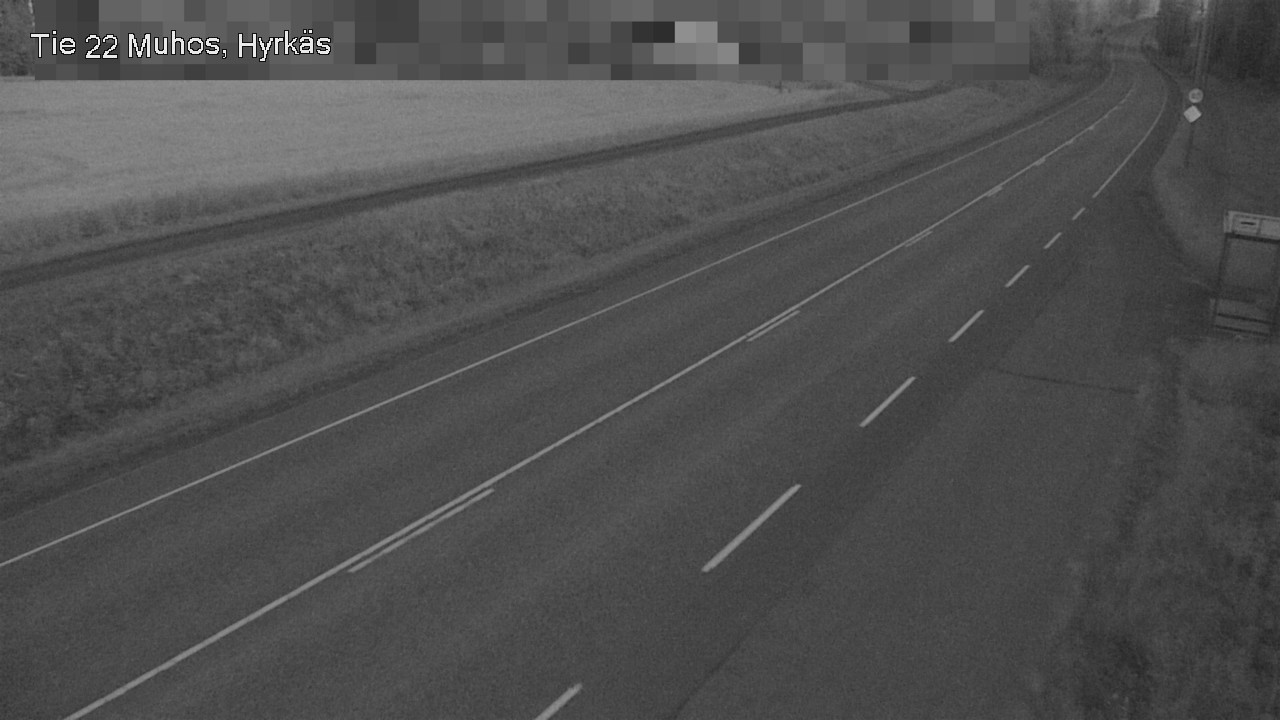 Weather Camera Image Road 22 Muhos, Hyrkäs, Muhos, Pohjois-Pohjanmaa