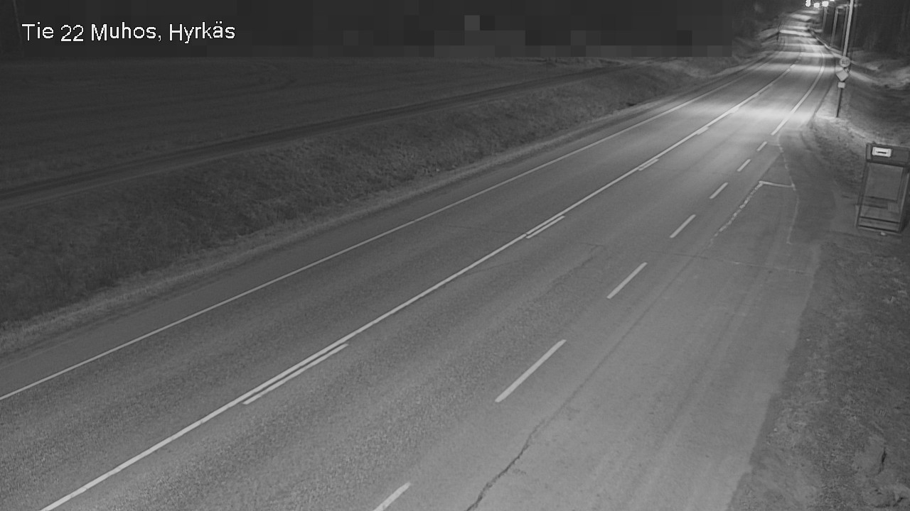 Weather Camera Image Road 22 Muhos, Hyrkäs, Muhos, Pohjois-Pohjanmaa