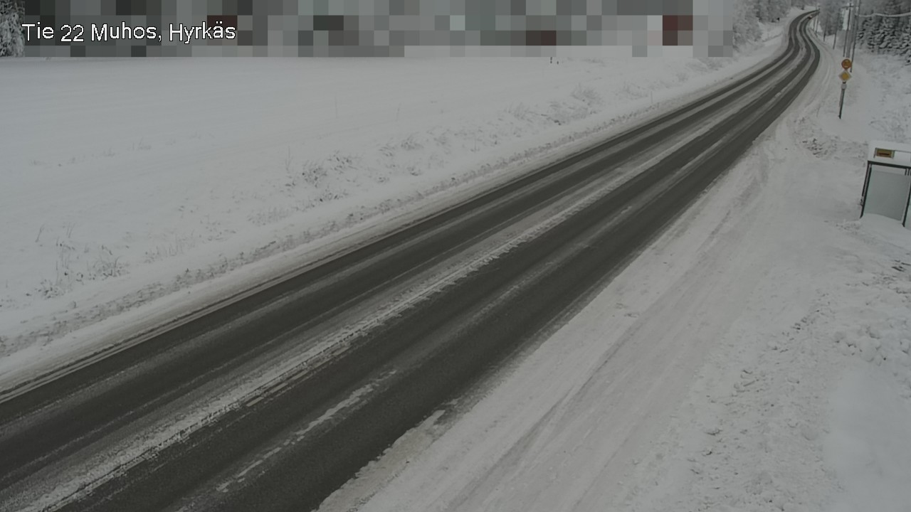 Weather Camera Image Väg 22 Muhos, Hyrkäs, Muhos, Pohjois-Pohjanmaa