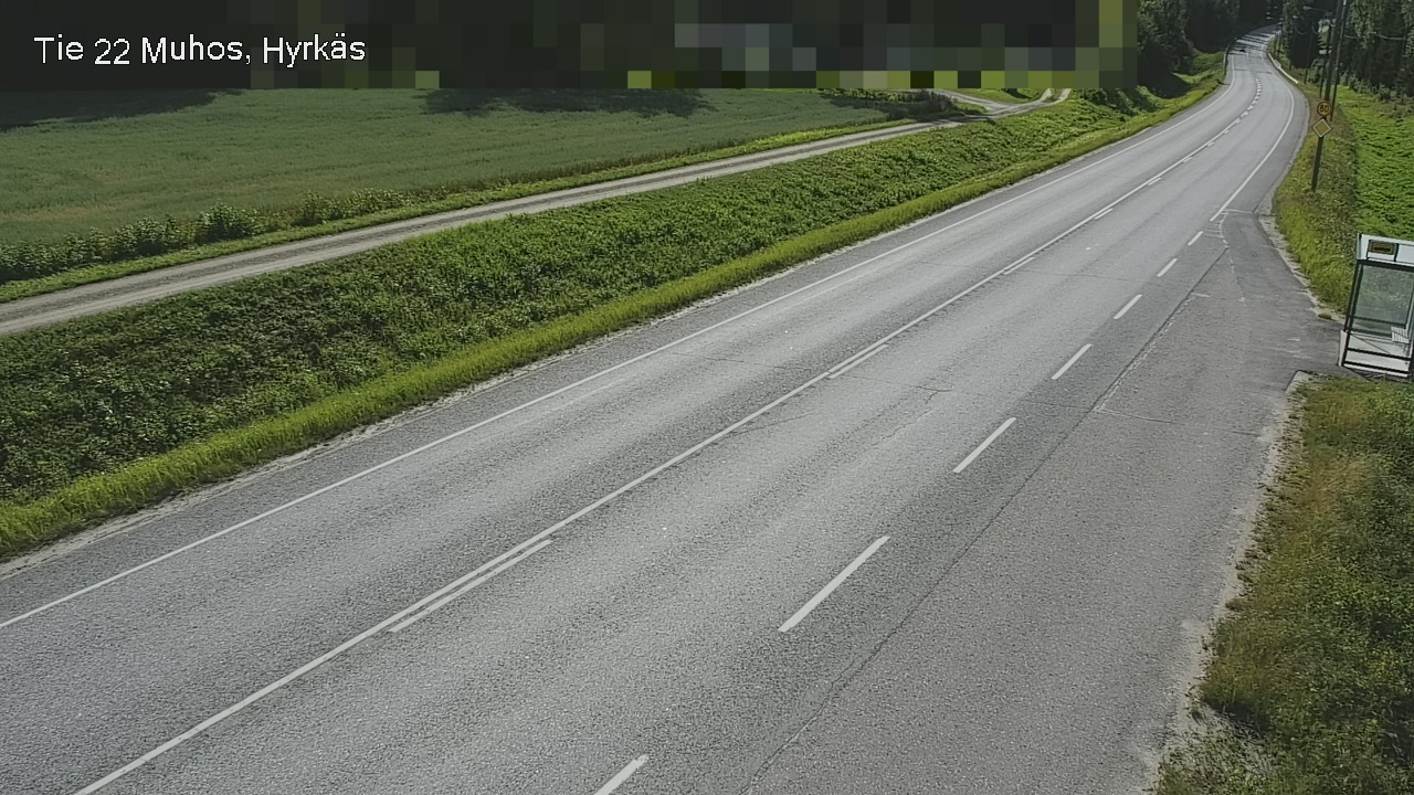 Weather Camera Image Road 22 Muhos, Hyrkäs, Muhos, Pohjois-Pohjanmaa