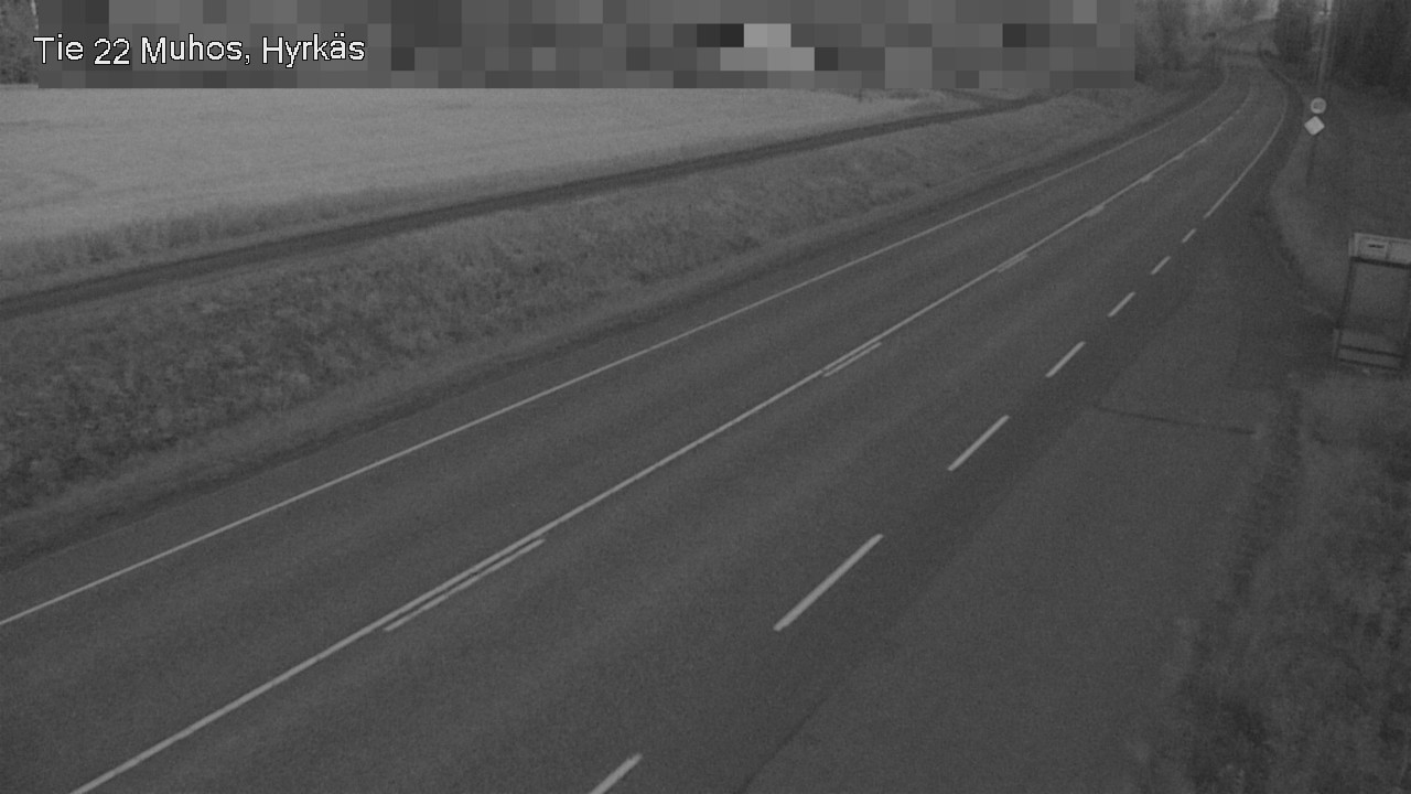 Weather Camera Image Road 22 Muhos, Hyrkäs, Muhos, Pohjois-Pohjanmaa